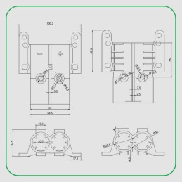 300a 2 pin high current charging socket plug