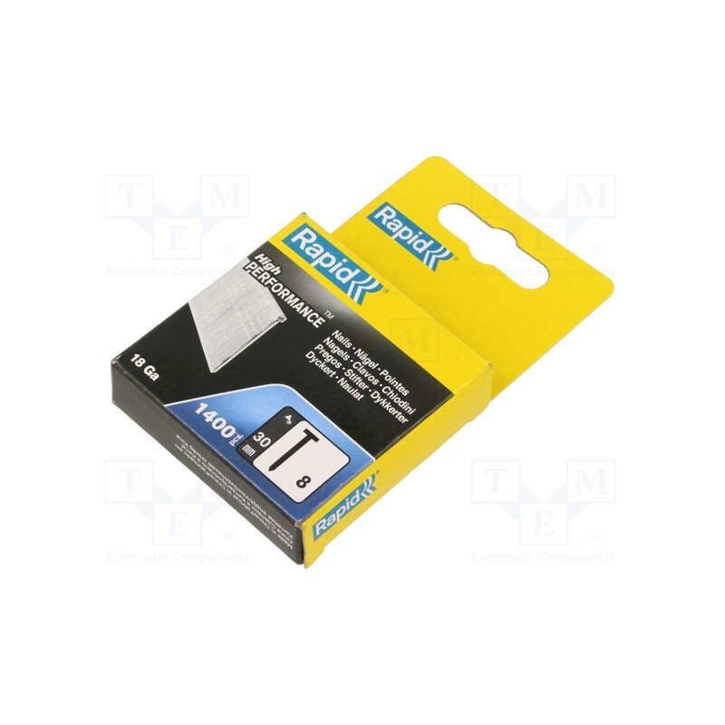 1 pcg x RAPID - 5000814 - Nails, Ø: 1.2mm, L: 30mm, galvanised steel, 1400pcs.