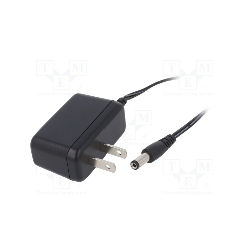 1 pcs x XP POWER - VEL05US060-US-JA - Power supply: switched-mode, plug, 6VDC, 0.83A, 5W, Out: 5,5/2,1