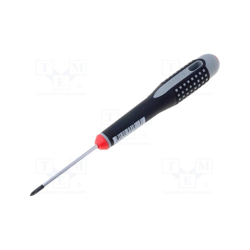 1 pcs x BAHCO - BE-8600 - Screwdriver, Phillips, PH0, Blade length: 60mm, Overall len: 182mm