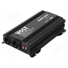 1 pcs x VOLT POLSKA - 3SIP300012 - Converter: DC/AC, 1500W, Uout: 230VAC, 11÷15VDC, Ppeak: 3000W, 12V
