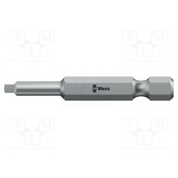 1 pcs x WERA - 5060147001 - Screwdriver bit, square, 1, Overall len: 50mm, BiTorsion