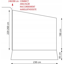 Narvik 350 Fiamma awning body and omnistor