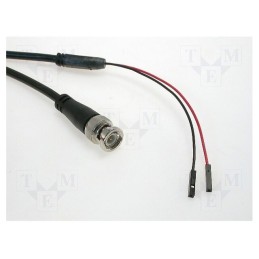 1 pcs x HIRSCHMANN T&M - BNC AL 0,64 - Test lead, 60VDC, BNC plug,0.64mm socket x2, Len: 1.2m, Z: 50Ω