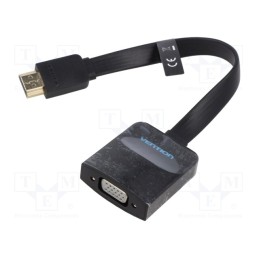 1 pcs x VENTION - 74345 - Converter, HDMI 1.4,flat, D-Sub 15pin HD socket,HDMI plug