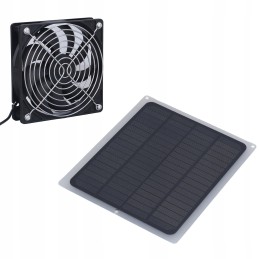 Solar panel fan, 6 patterns, with mesh