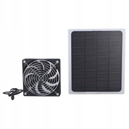 Solar panel fan, 6 patterns, with mesh