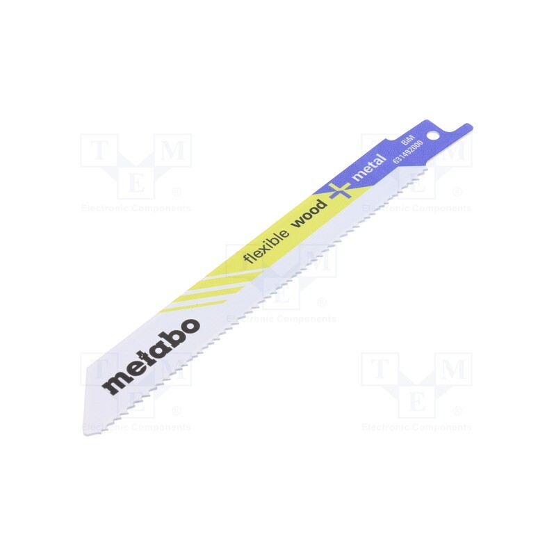 1 set x METABO - 631094000 - Hacksaw blade, tinware,wood,metal,plastic, 150mm, 14teeth/inch