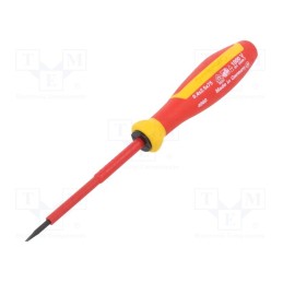 1 pcs x STAHLWILLE - 46603025 - Screwdriver, insulated, slot, 2,5x0,4mm, Blade length: 75mm, 1kVAC