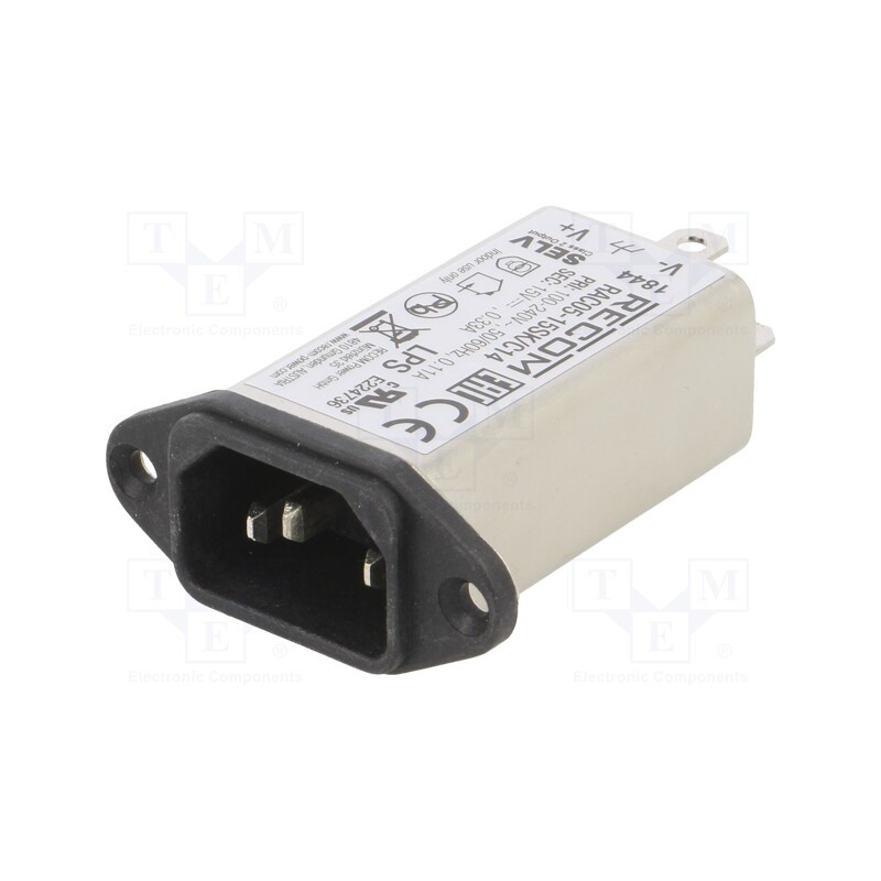 1 pcs x RECOM - RAC05-15SK/C14 - Power supply: switched-mode, for building in, 5W, 15VDC, 333mA