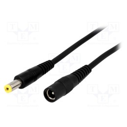 1 pcs x BQ CABLE - DC.EXT.1200.0300 - Cable, 2x1mm2, DC 5,5/2,1 plug,DC 5,5/2,1 socket, straight, 3m