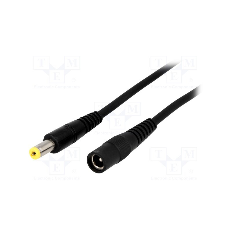 1 pcs x BQ CABLE - DC.EXT.1200.0300 - Cable, 2x1mm2, DC 5,5/2,1 plug,DC 5,5/2,1 socket, straight, 3m