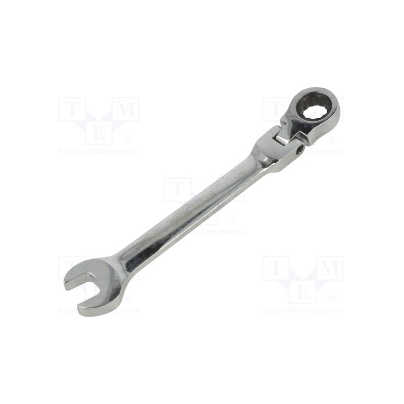 1 pcs x BM GROUP - 16613 - Wrench, combination spanner,with ratchet,with joint, 13mm
