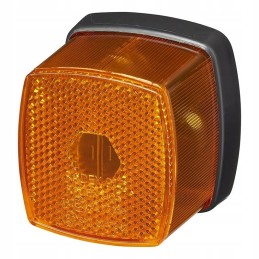 Yellow position lamp with reflector 66x62mm