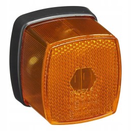Yellow position lamp with reflector 66x62mm