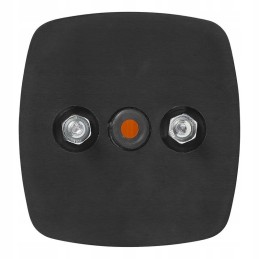 Yellow position lamp with reflector 66x62mm