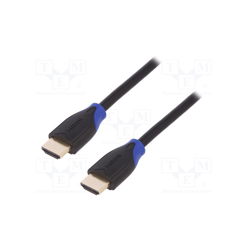 1 pcs x LOGILINK - CH0061 - Cable, HDMI 2.0, HDMI plug,both sides, 1m, black