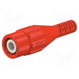 1 pcs x STu00c4UBLI - 67.9760-22 - Connector: BNC, socket, red, Connection: crimped, Type: insulated