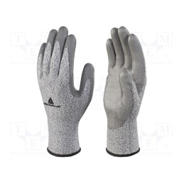 1 set x DELTA PLUS - VECUT34GRG311 - Protective gloves, Size: 11, grey, ECONOCUT®,polyurethane, 3set
