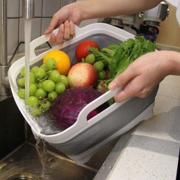 Berger foldable bowl with drain 30 x 30 x 7 cm