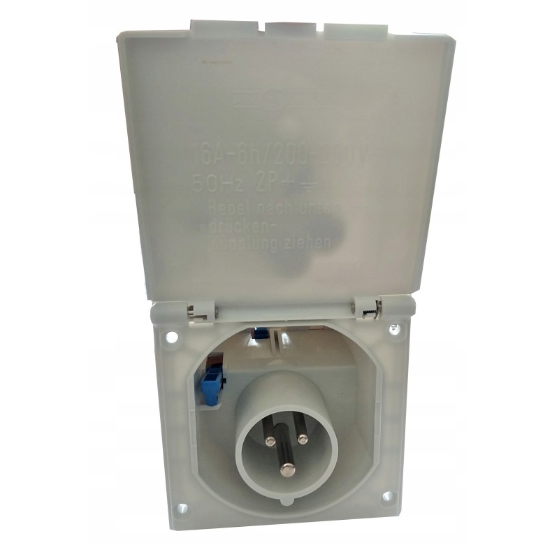 Camping camper power socket 230v 16a cee