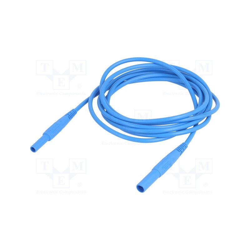 1 pcs x STu00c4UBLI - 66.9011-20023 - Test lead, 19A, banana socket 4mm,banana plug 4mm, insulated