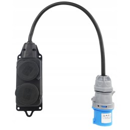 Adapter, CEE plug, 230v socket, IP adapter