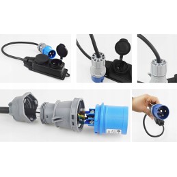 Adapter, CEE plug, 230v socket, IP adapter