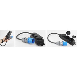 Adapter, CEE plug, 230v socket, IP adapter