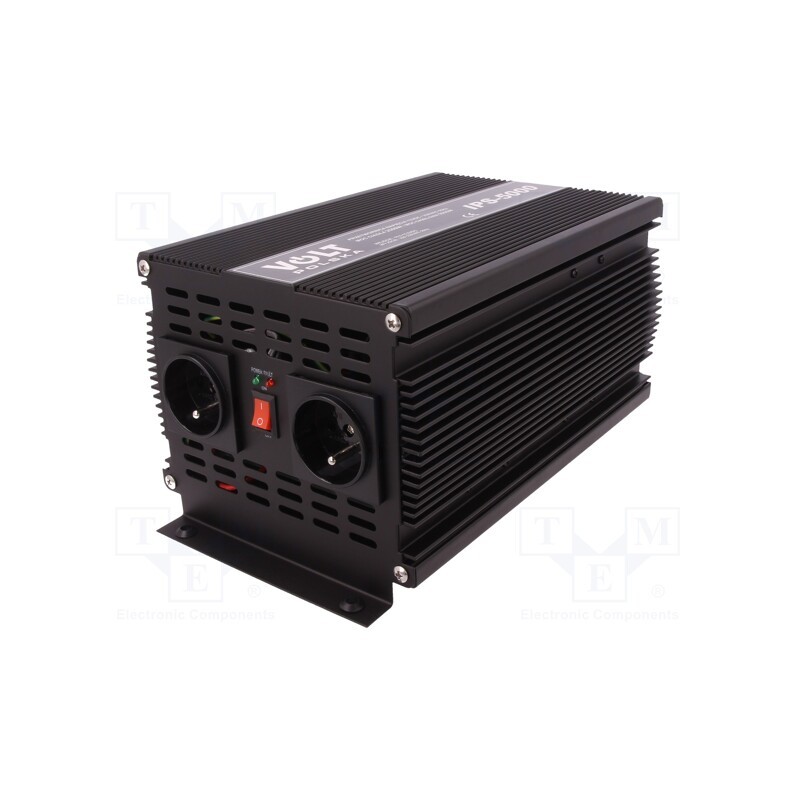 1 pcs x VOLT POLSKA - 3IPS500012 - Converter: DC/AC, 2500W, Uout: 230VAC, 10.5÷15.5VDC, 290x173x145mm