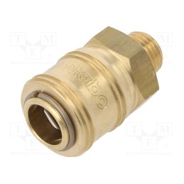 1 pcs x METABO - 901031517 - Quick connection coupling EURO, brass, Ext.thread: 1/4'
