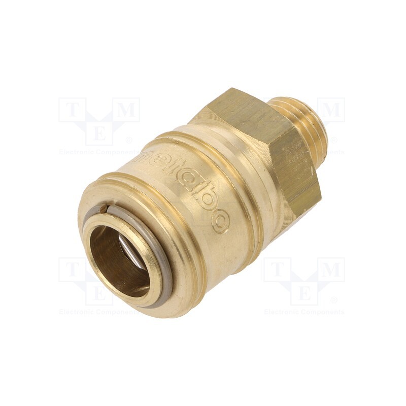 1 pcs x METABO - 901031517 - Quick connection coupling EURO, brass, Ext.thread: 1/4'