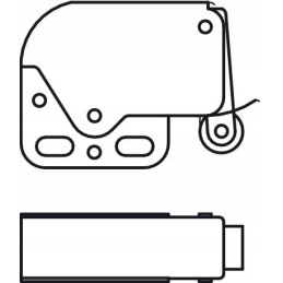 Lock latch furniture cabinet lock latch