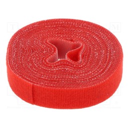 1 rol x LOGILINK - KAB0052 - Hook and loop fastener, L: 4m, W: 16mm, red, reel