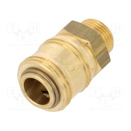 1 pcs x METABO - 901025894 - Quick connection coupling EURO, brass, Ext.thread: 3/8'