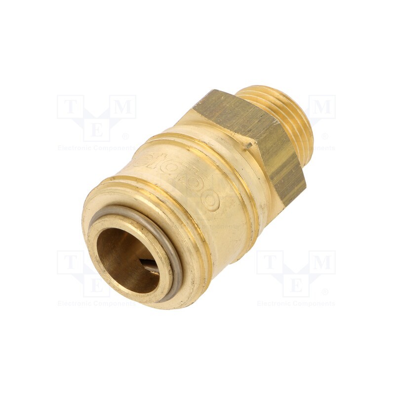 1 pcs x METABO - 901025894 - Quick connection coupling EURO, brass, Ext.thread: 3/8'