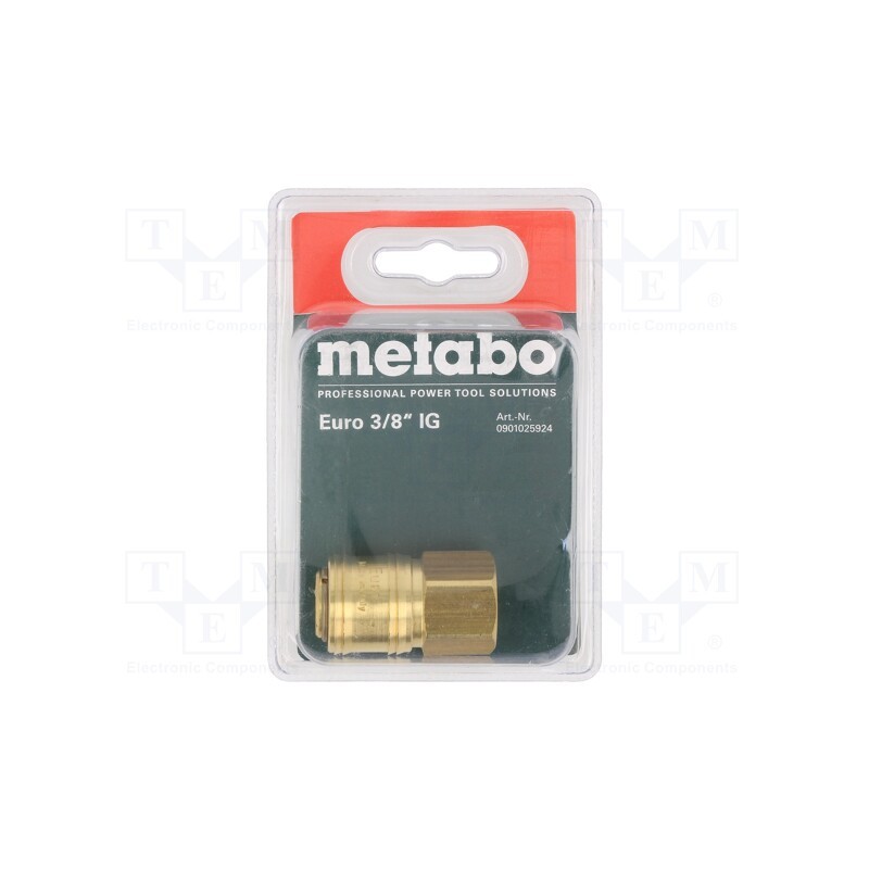 1 pcs x METABO - 901025924 - Quick connection coupling EURO, brass, Int.thread: 3/8'