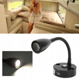 Touch reading light led lamp 12 24v 3w