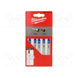 1 pcg x Milwaukee - 4932345826 - Hacksaw blade, metal, 66mm, 5pcs, Kind of holder: T