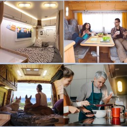 LED interior light for camping car and boat