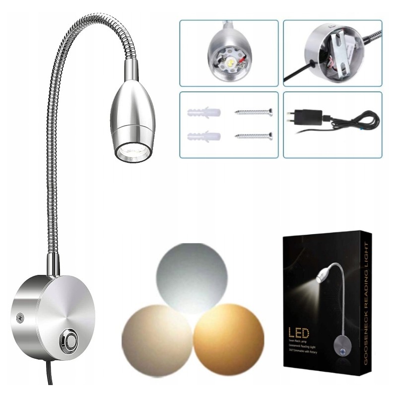 New 12v LED wall lamp with a switch