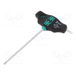 1 pcs x WERA - 5023332001 - Screwdriver, hex key, HEX 2,5mm, 400, Blade length: 100mm