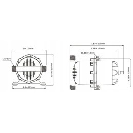 Equalizing water tank 0 75 l max 8 6 bar