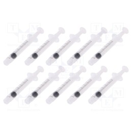 1 pcg x FISNAR - 8401006 - Syringe, 3ml, transparent, Luer Lock, polypropylene, 10pcs.