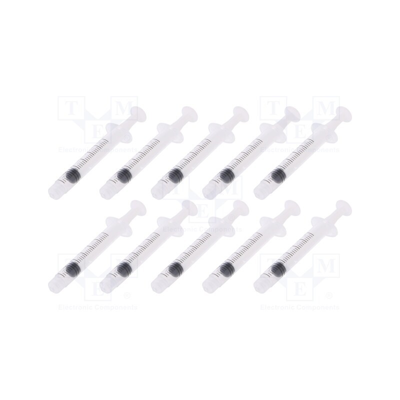 1 pcg x FISNAR - 8401006 - Syringe, 3ml, transparent, Luer Lock, polypropylene, 10pcs.