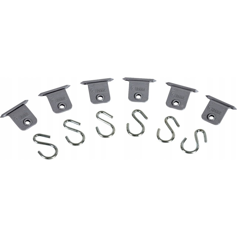 Fiamma set of awning hangers, 6 pcs