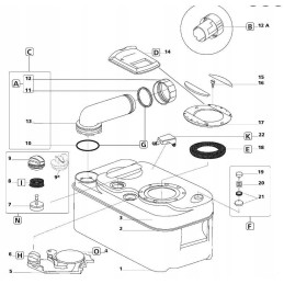 Float level indicator c200 thetford