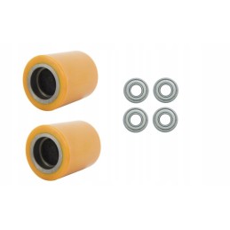 Set of rollers with bearings, single carriage, AC25