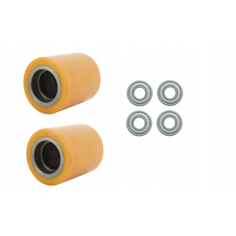 Set of rollers with bearings, single carriage, AC25