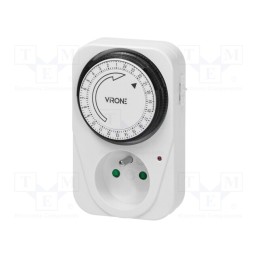 1 pcs x VIRONE - MT-1 - Programmable time switch, 15min÷24h, 230VAC/16A, IP20, Standard